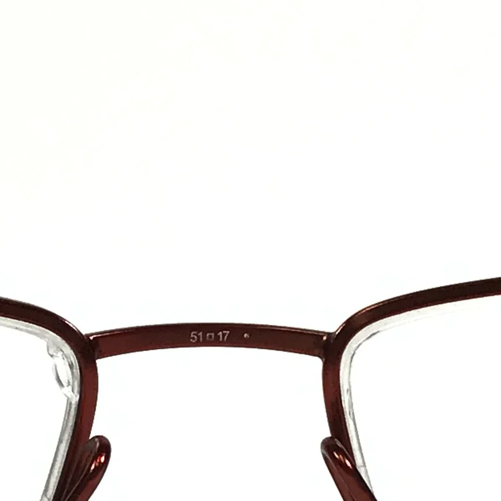 Christian Dior Eyeglasses Frames CD3627 HJ3 Red Rectangular Half Rim 51-17-135